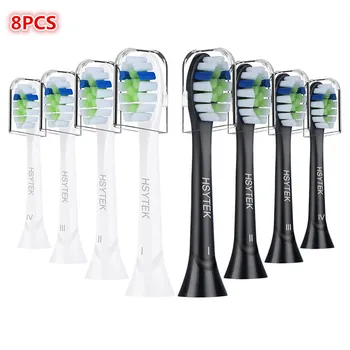 

8pcs YH729 Replacement Tooth Drush heads with cap for PHILIPS Sonicare Compatible FlexCare Diamond Clean HX6064/HX6068/HX6012