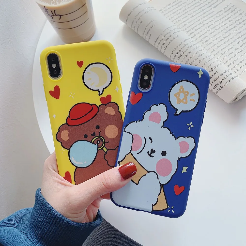 

Couple style with bracket phone case For 11 Pro Max XR XS Max XS for iPhone 7 8 plus waterproof and fall resistant soft shell