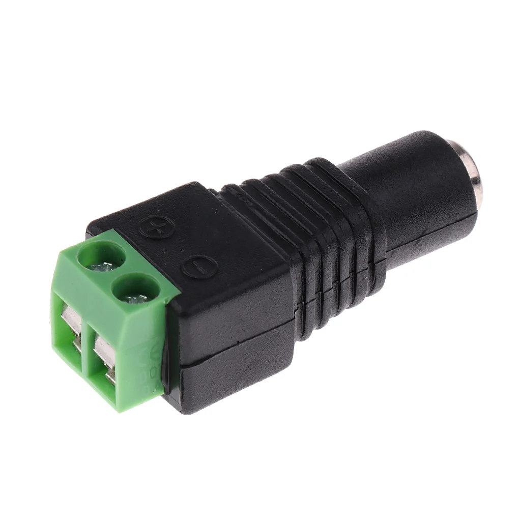 Great Performance 10pcs 12V Male Female 2.1x5.5mm DC Power Plug Jack Adapter