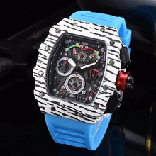 2021 Richard роскошный кварц смотреть женщин 6-контактный полно функция смотреть мужские часы часы водонепроницаемый reloj hombre Чарли