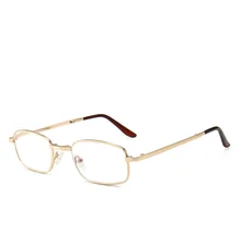 Ретро складные Золотые очки для чтения, женские и мужские лупы, анти синий светильник, винтажные складные пресбиопические для чтения+ 1,0~ 4,0