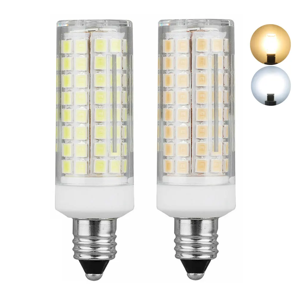 Mini Dimmable LED Lights E11 E12 102 LEDs Corn Bulbs 9W Replace 80W Halogen Lamps Candelabra Base 220V 110V for Home Living Room