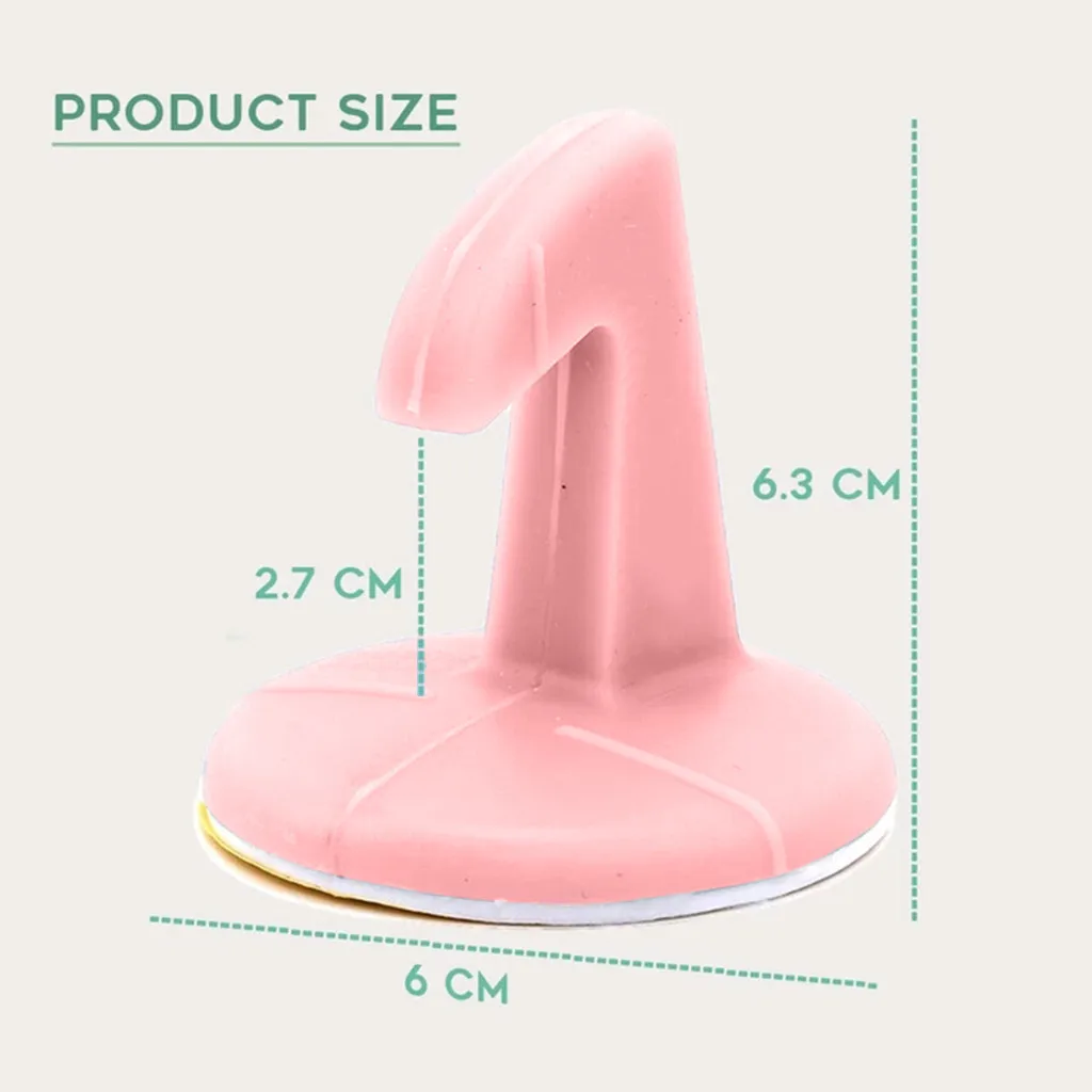 2PCS Home Door Lock Protective Pad Silicone Door Handle Anti-Collision Stickers Doorknob Back Wall Protector Savior Crash Pad