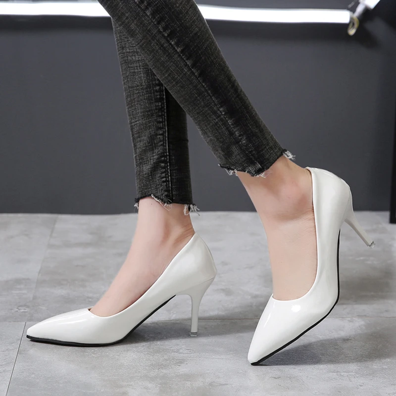 Women's Pumps 7cm Thin Heels  Dress Classic Shoes Super Big Size 49 50 Plus Size megamarketplace Experience both style and co...