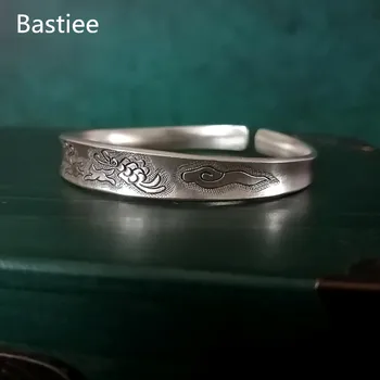 

Bastiee Butterfly Bangles 999 Sterling Silver Bracelets For Women Hmong Jewellery Handmade Vintage Luxury Jewelry Ethnic Bangle