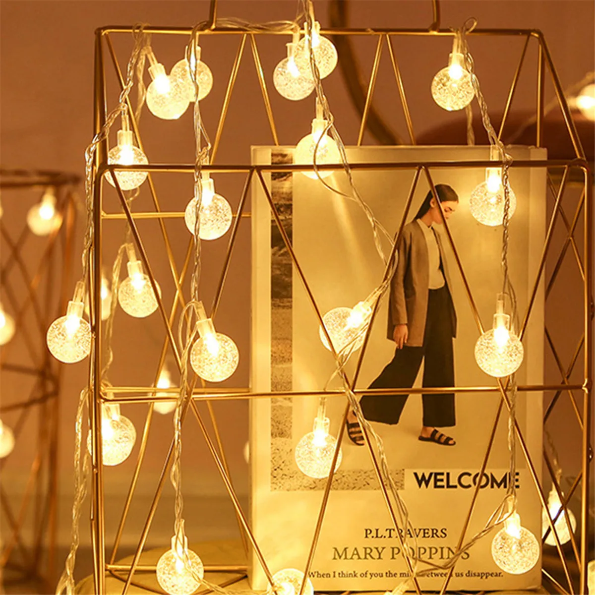 Праздничный светильник шар светодиодная гирлянда USB лампа водонепроницаемый для