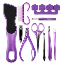 10 шт./компл. многофункциональный машинки для стрижки ногтей педикюрный набор ножницы, пинцет, Нержавеющая сталь маникюрные инструменты для ваших ноготков для профессионалов