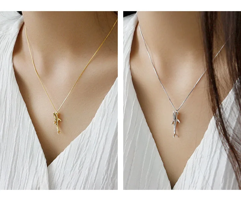 S'STEEL, 925 пробы, серебряное ожерелье с подвеской, Акула, Colgante Plata, воротник, Mujer, роскошные дизайнерские ювелирные изделия для женщин, хорошее ювелирное изделие