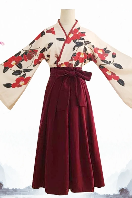 Японское платье кимоно Женский кардиган кимоно blusas mujer de moda Японская уличная одежда косплей одежда