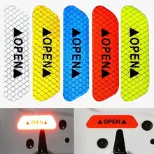

4Pcs OPEN Car Vehicle Door Reflective Safety Mark Warning Decals Sticker Decor