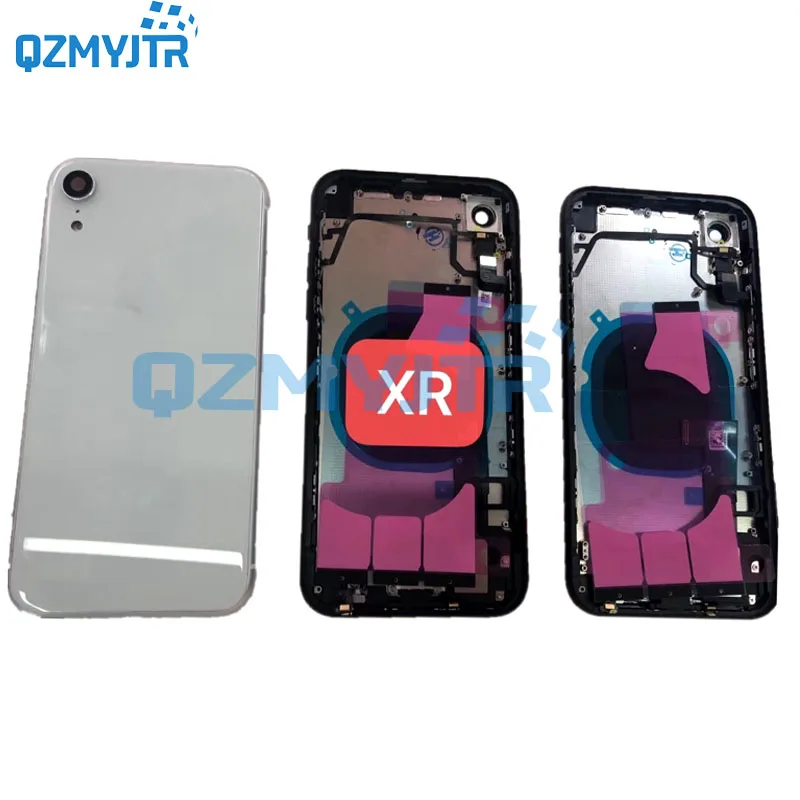 

5/PCS For iPhone XS/XS MAX /XR Battery Cover Back Door Rear case+Middle Frame Chassis with Flex Cable Full Housing Assembly