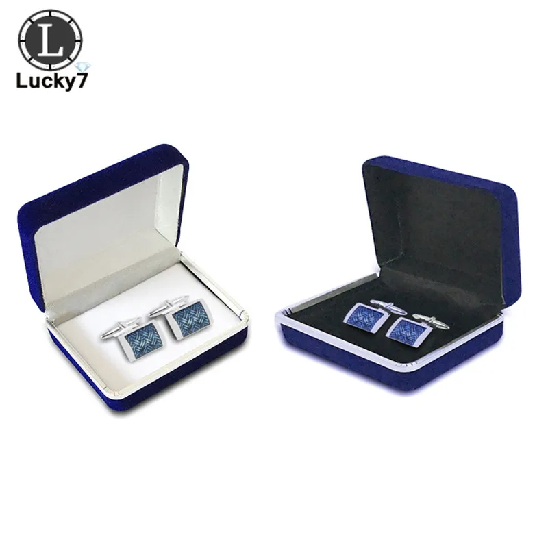 30pcs/lot Cufflinks Storage Box Case Cufflinks Link Display Box Holder Classic Fashion Gift Box Menswear Man Gift Box