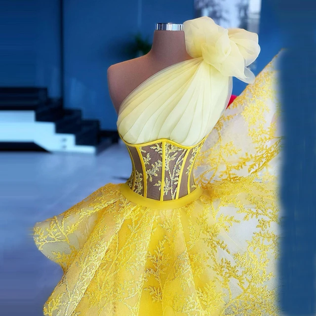 Amazing Gold Yellow Tulle Dress Prom Gowns Extra Puffy Ruffles Photoshoot  Women Dresses Long Vestidos De Fiesta Formal Gowns - Dresses - AliExpress