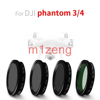 

cpl+mcuv+nd4+nd8 nd Neutral Density Polarizer Lens Filter kit Protector for DJI phantom 3 4 camera
