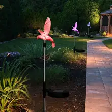 3 шт. работающая на солнечной энергии газонная Светодиодная лампа RGB изменение цвета открытый садовый светильник