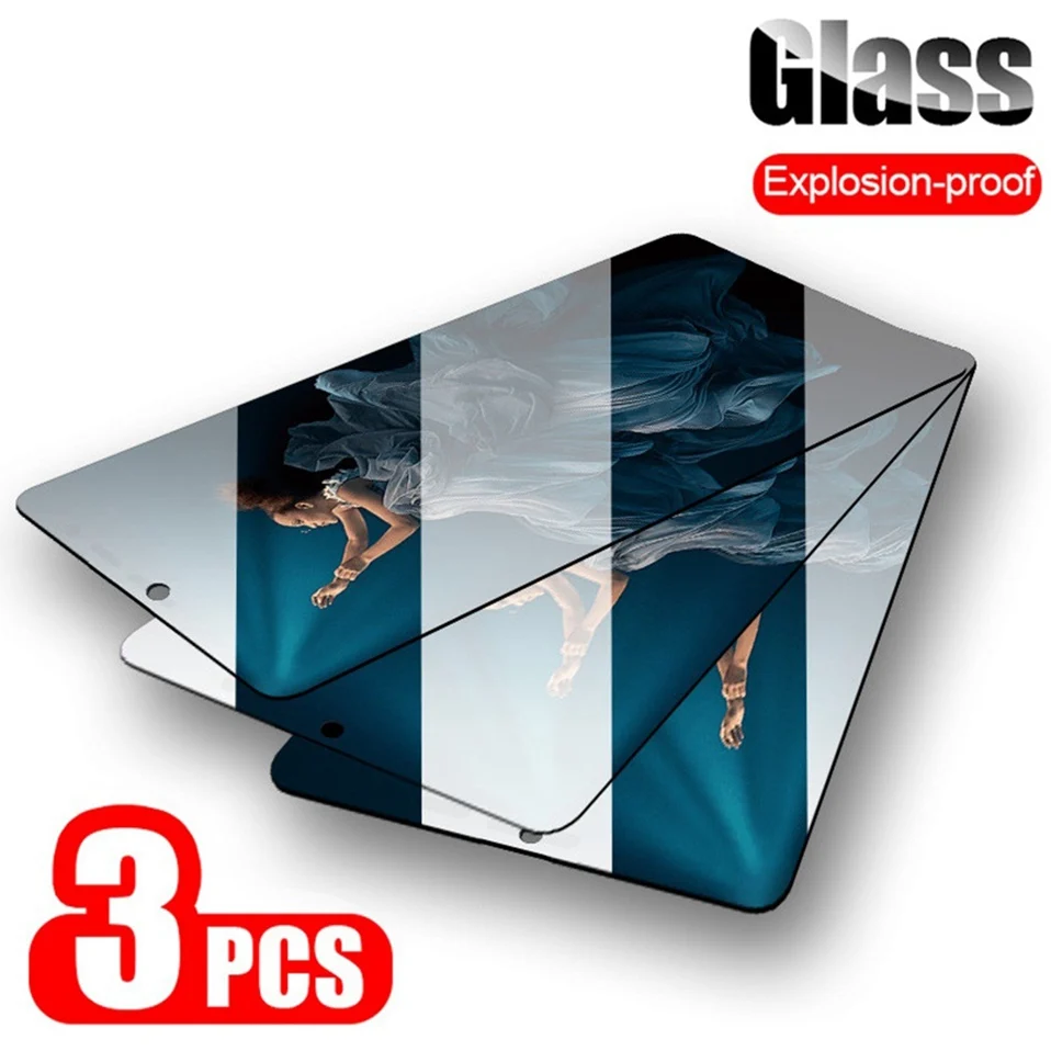 

3PCS Tempered Glass for Honor 10 lite 20 pro 10i 20i 9 lite view 20 Screen Protector Glass for Huawei Honor 8X max 9X pro Glass