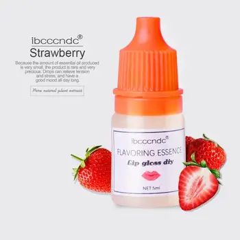 

ibcccndc 5ml Flavor Lip Gloss Moisturizing Strawberry Rose Essence Fragrance Lip Gloss Essence for Handmade Cosmetics Makeup