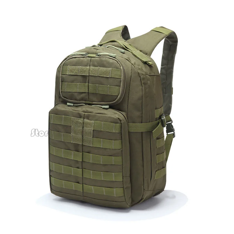 Тактический 45L Военный Рюкзак Molle, рюкзак для пеших прогулок, кемпинга, путешествий, охоты, военный штурмовой мешок, большой масштаб - Цвет: Green