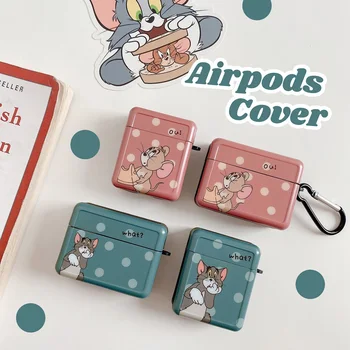 

Teyomi Cartoon Cat Mouse Earphone Case For Airpods 1/2 Pro Soft Silicone Case Earphone Headphone Cover Case For Airpod Pro Case