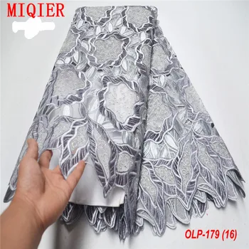 

MIQIER High Quality African nigerian tulle Lace Fabric Embroidery Organza Damask Lace Fabric guipure lace fabric sewing fabric