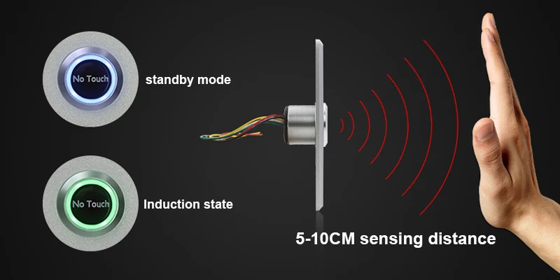 saída do sensor infravermelho nenhum toque interruptores