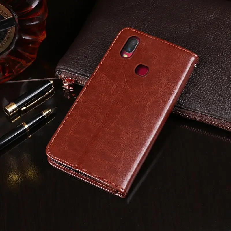 Роскошный чехол s для Vivo Y11 2019 телефона 6 35 дюймов Магнитный флип-чехол с