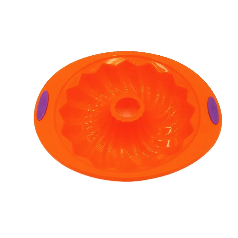 Big Round hollow Shape Silicone Butter Cake Mould Kitchen Baking Tools For Cakes Bakery Bakeware Mold cake plate 31 * 26 * 6cm