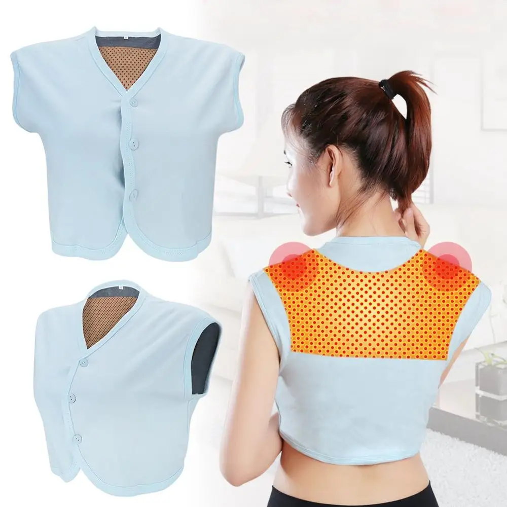 

Infrared Self Heating Hot Compress Magnetic Therapy Tourmaline Waistcoat Vest Back Shoulder Protector for Woman Man Posture Belt