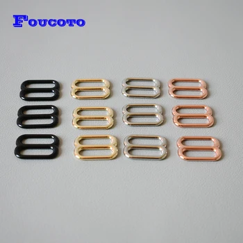 

50Pcs/Lot metal adjuster slider adjustable buckle 20mm DIY cat dog collar straps accessories belt pin buckles durable hardware