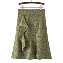 Женская необычная вязаная крючком кружевная новая длинная юбка с высокой талией для похудения размера плюс faldas mujer moda