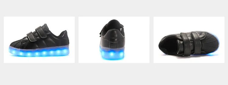 Size 25-37 Kids Luminous Shoes with Lighted sole Children Sneakers with LED Lights USB Charged Glowing Sneakers for Boys Girls