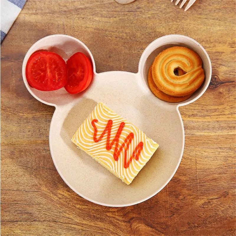 Wheat straw cartoon little mouse child rice bowl (11)