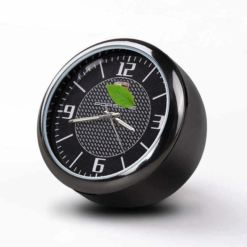 

For Porsche Car Clock Refit Interior Luminous Electronic Quartz Ornaments watch Clock Decoration
