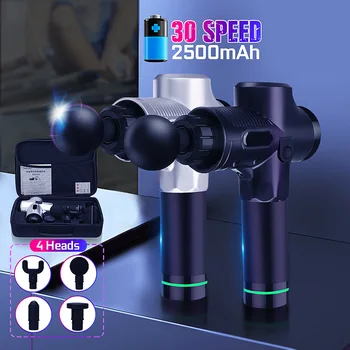 

Electric Muscle Massager with Four Head Percussive Vibrating Powerful Massage Guns Muscle Massager for Neck Shoulder Relaxation