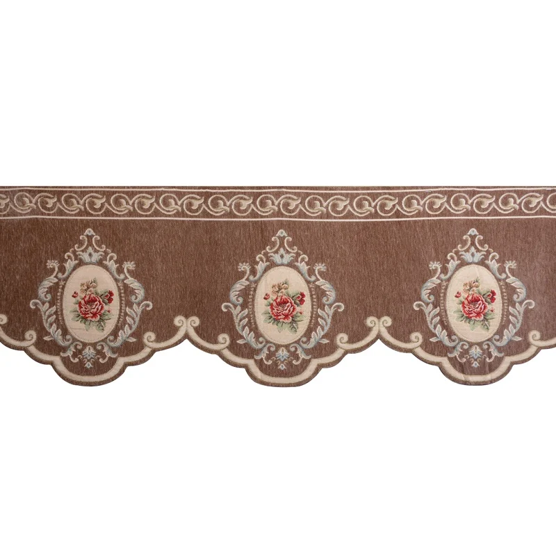 Only-Material-1-Piece-Window-Valance-Fabric-Chenille-Jacquard-Embroidery-Coffee-Blue-Beige-Short-Kitchen (2)
