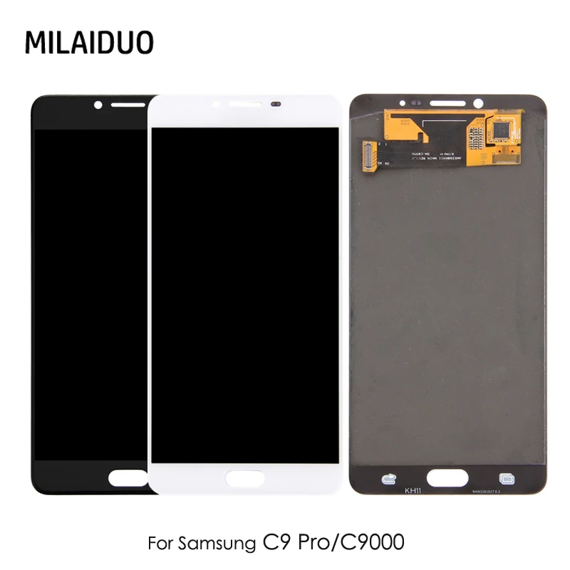 

AMOLED/TFT LCD for SAMSUNG Galaxy C9 Pro Display Touch Screen Digitizer LCD for SAMSUNG C9 C9000 Assembly Replacement 5.5/6.0