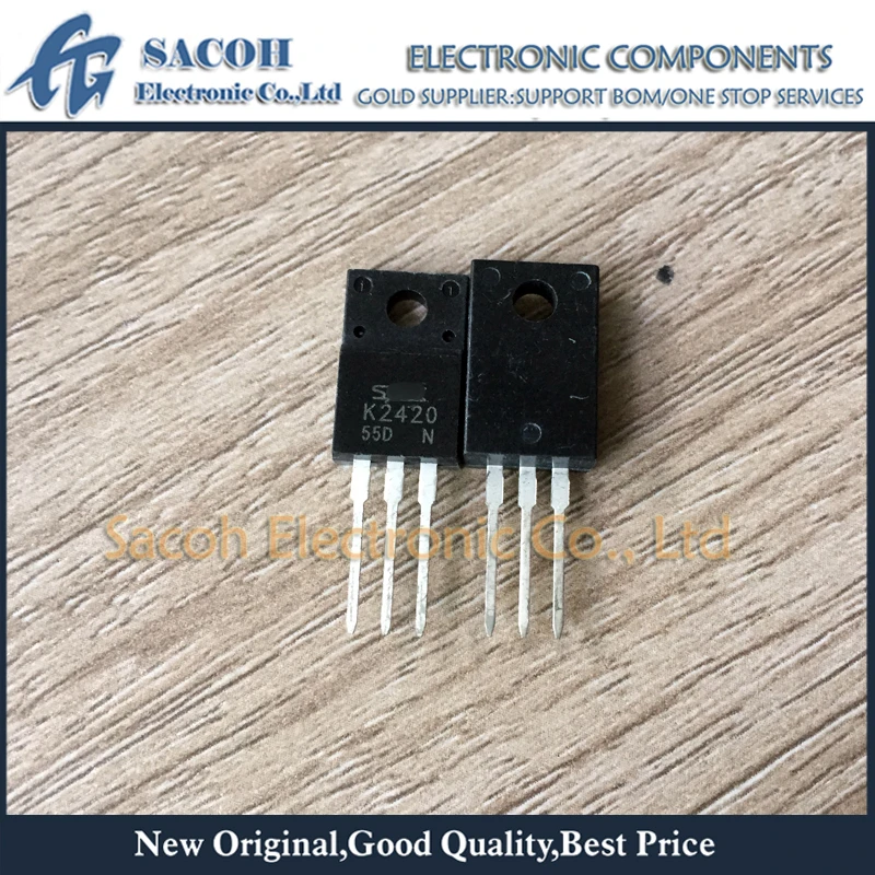 

New Original 10Pcs 2SK2420 K2420 2420 TO-220F 30A 60V Power MOSFET transistor