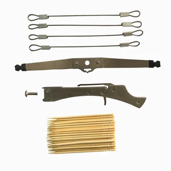 

Mini Stainless Steel Toys Decompress Creative Toothpick Toy Wire Bowstring Classic Collection Toys and Gifts