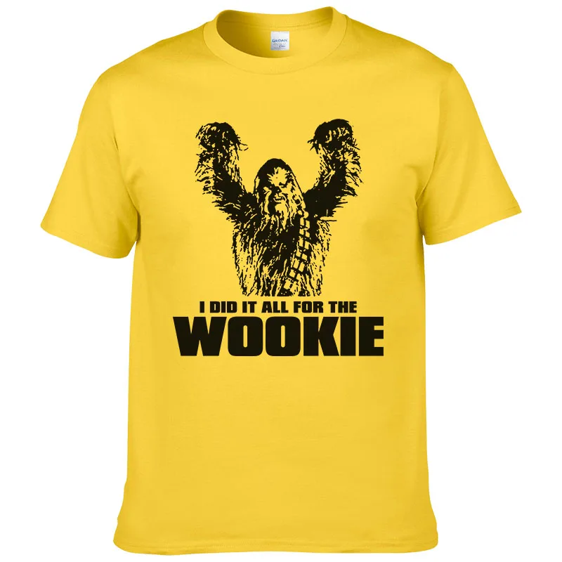 Тренд Футболка мужская футболка Star Wars Chewbacca Head Chewy футболка с Вуки мужская хлопковая рубашка короткий рукав Топ Мужская одежда Wookiee