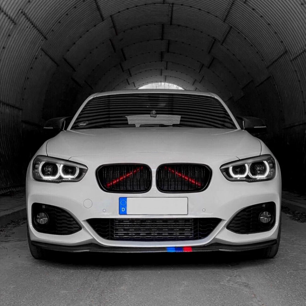 Front Grille Trim Strips For BMW F30 F32 3 4 Series 4 Color Sport Style Grille