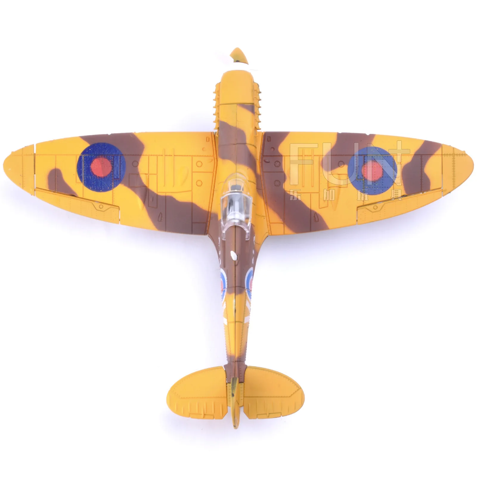 22cm 4D Diy Toys Fighter Assemble Blocks Building Model Airplane Military Model Arms WW2 Germany BF109 UK Hurricane Fighter diy house kits Model Building Toys