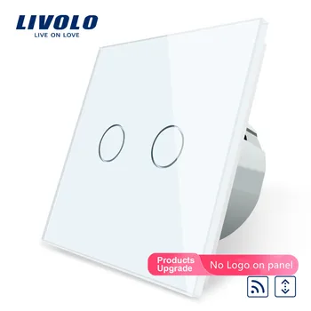 

Livolo EU Standard Touch House Home Led Remote Curtains Switch VL-C702WR-11 Crystal Glass Panel,Mini Remote Is Not Included