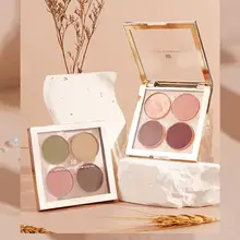 

Eyeshadow Palette Easy to Color Shiny 4 Styles Matte Pearlescent Earthy Eye Shadow Palette for Beginner