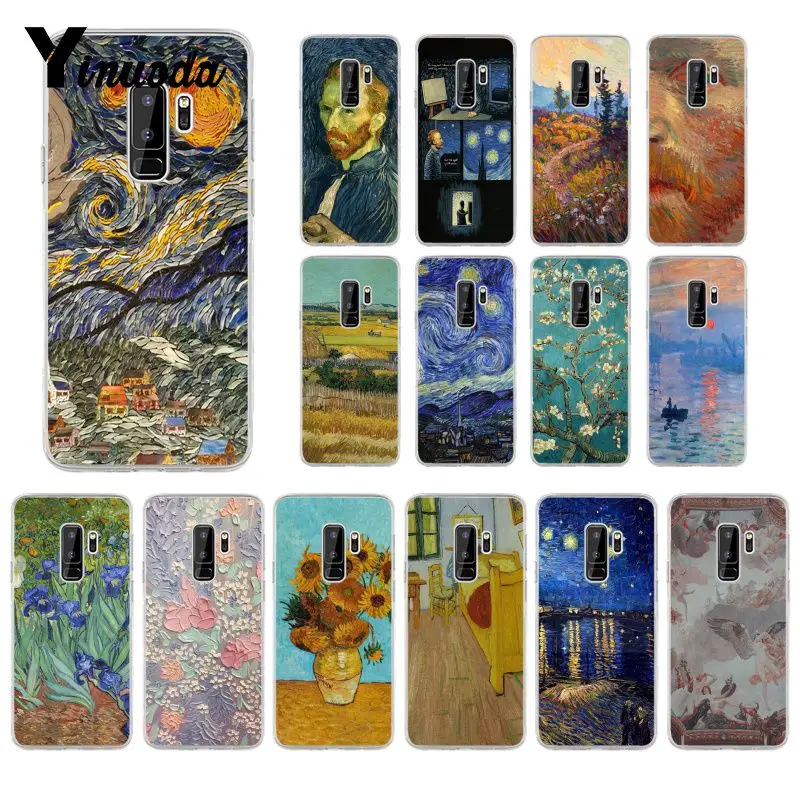 

Yinuoda Van Gogh starry night painting Soft Silicone TPU Phone Cover for Samsung S8 Plus S8 S9 Plus S9 S7 edge S6edge plus