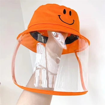 

Summer Foldable Anti-fog Dustproof Outdoor Windproof Removable Protective Kids Hat UV Protection Cap Sunscreen Fisherman Cap