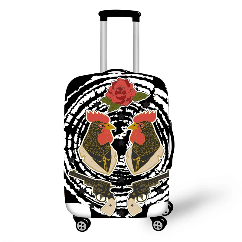 Эластичный Чемодан защитный чехол для чемодана Защитная крышка тележка Чехлы 3DTravel аксессуары с нарисованной клубничкой;