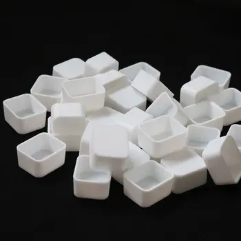 25/50/100 pz 2 ml Angolo Arrotondato Colore Bianco Vuoto di Plastica Mezza Padella Acquerello Vernice Griglia Padelle per acquerello Colori Ad Olio Acrilico 1
