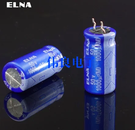Бесплатная доставка 1000UF50V Япония Ina ELNA Fever электролитический конденсатор 50V1000UF 13*25