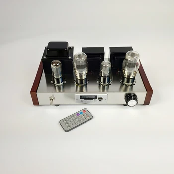 

Finished 6H9C+ 6P3P Vacuum Tube Amplifier with Radio USB MP3 Decoder 7W+7W Amp