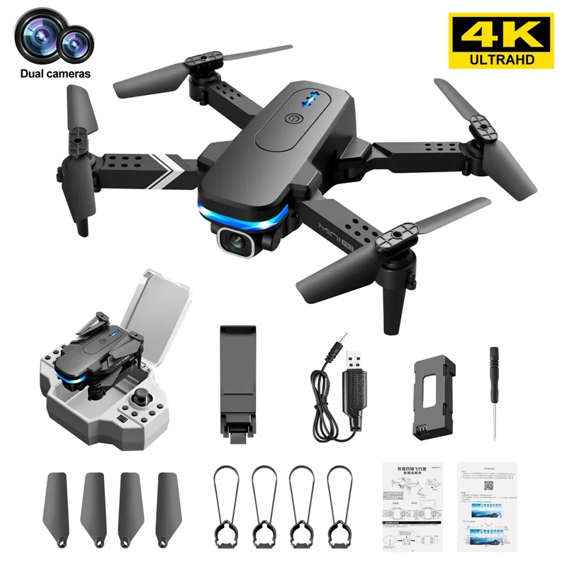New KY910 Mini Drones With Dual Camera HD 4K 1080P WiFi Fpv Drone Quadcopter Collapsible Rc Helicopter App Controlled Toys Gift 6